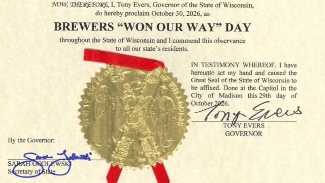 Gov. Evers declares Friday as Brewers 'Won Our Way' Day — Waukesha Community news